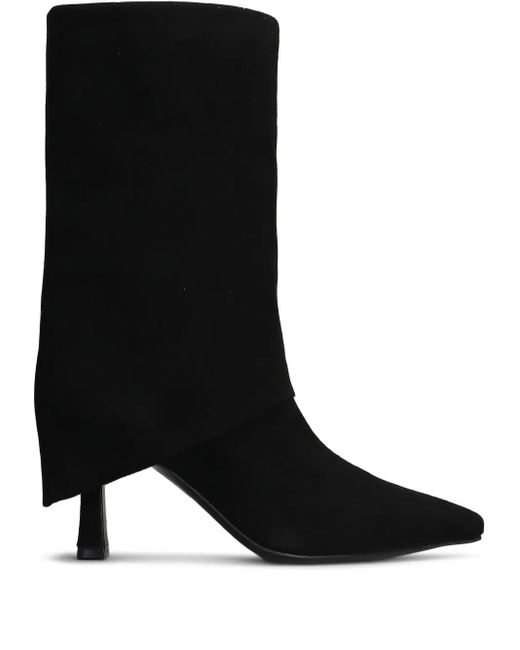 Julie Dee 80mm Suede Boots Black