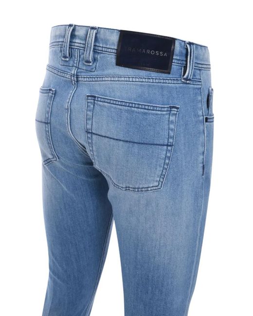 Sartoria Tramarossa Blue Michelangelo Skinny Jeans for men