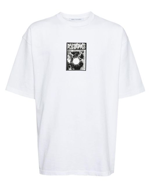 Children of the discordance White Graphic-print Cotton T-shirt for men