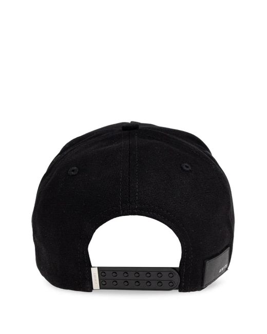 Amiri Black Ma Canvas Cap for men