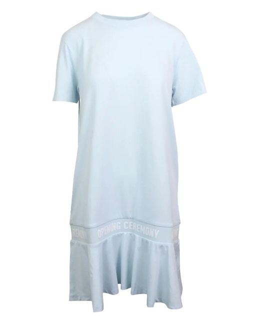 Opening Ceremony Blue Logo-Band Dress