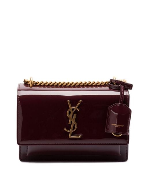 Saint Laurent Sunset ショルダーバッグ Purple