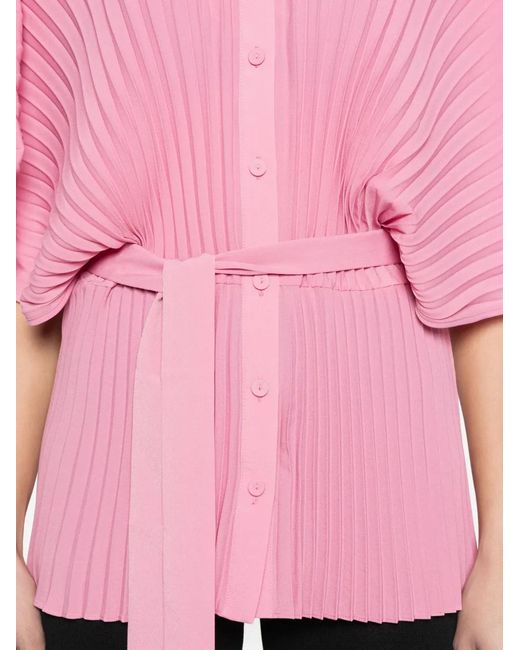 Twinset Pink Pleated Shirt