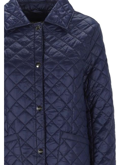 Husky Blue Quilted Button-Up Jacket