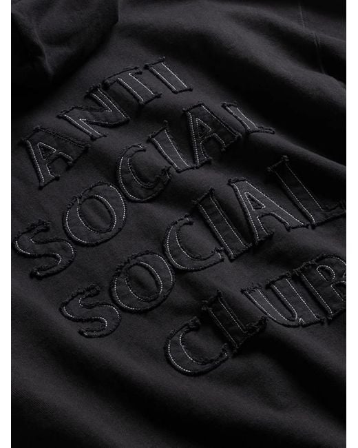 Hoodie À Logo Brodé ANTI SOCIAL SOCIAL CLUB pour homme en coloris Black
