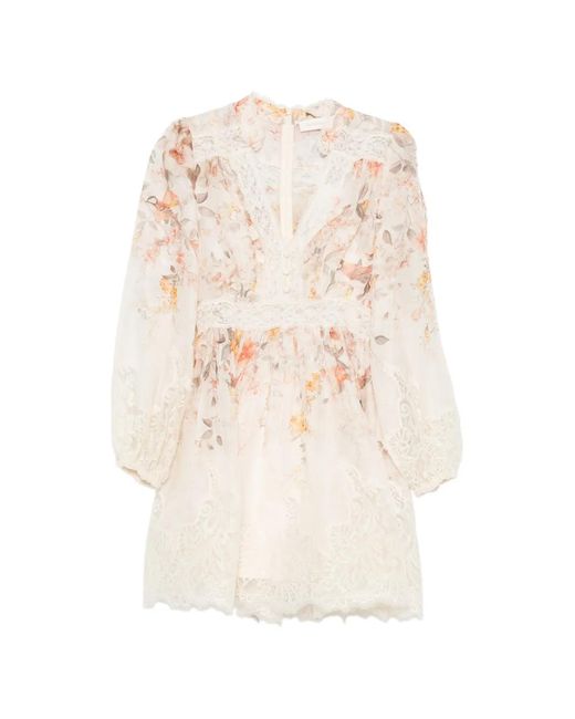 Zimmermann Natural Luna Lantern Dress