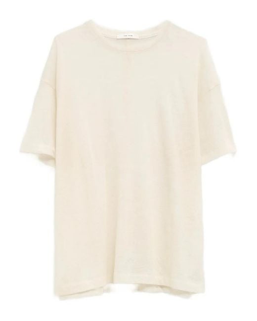 The Row Natural Lila Short-Sleeve Top
