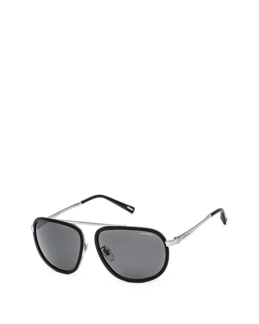Chopard Black Schc31 Pilot-Frame Sunglasses for men