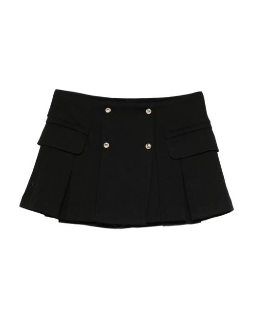 Maje Getailleerde Mini-Rok in het Black