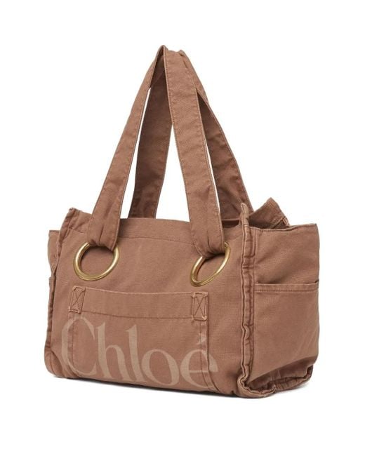 Borsa Tote Plage di Chloé in Brown