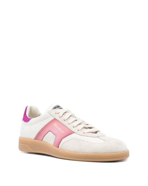 Santoni Pink Dbs Oly Sneakers