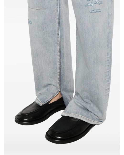 MM6 by Maison Margiela Gray Distressed Jeans for men