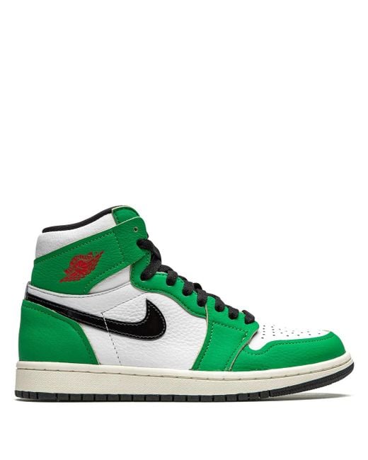 Nike Green Air 1 Retro High Og "Lucky" Sneakers