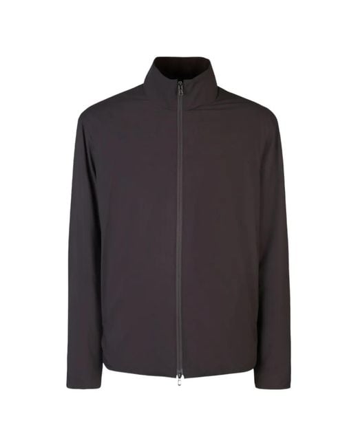 Sease Black High-Neck Zip-Up Jacket for men