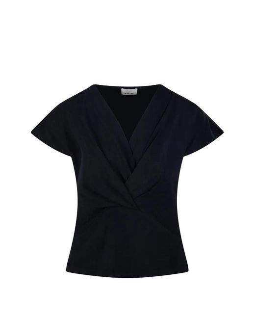 Isabel Marant Black Nadrine Cap-Sleeve T-Shirt
