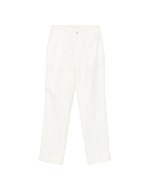 Briglia 1949 White Villeneuve Trousers
