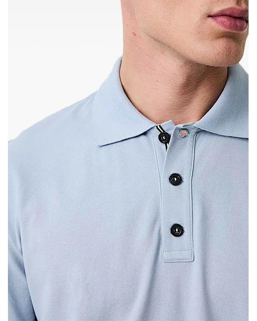 ALPHATAURI Poloshirt Met Logoprint in het Blue voor heren
