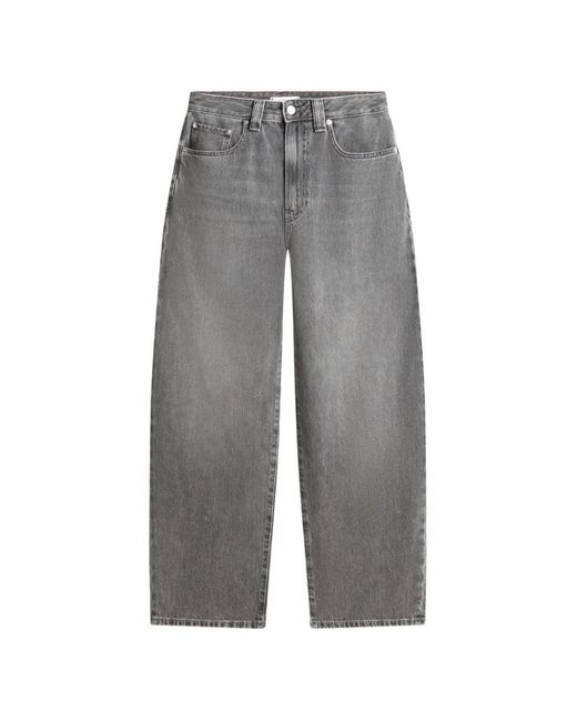 Tommy Hilfiger Gray Jean À Coupe Cinq Poches