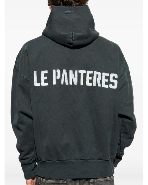Fear Of God Gray Graphic-Print Hoodie for men