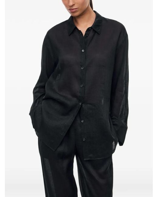 12 STOREEZ Black Mykonos Shirt