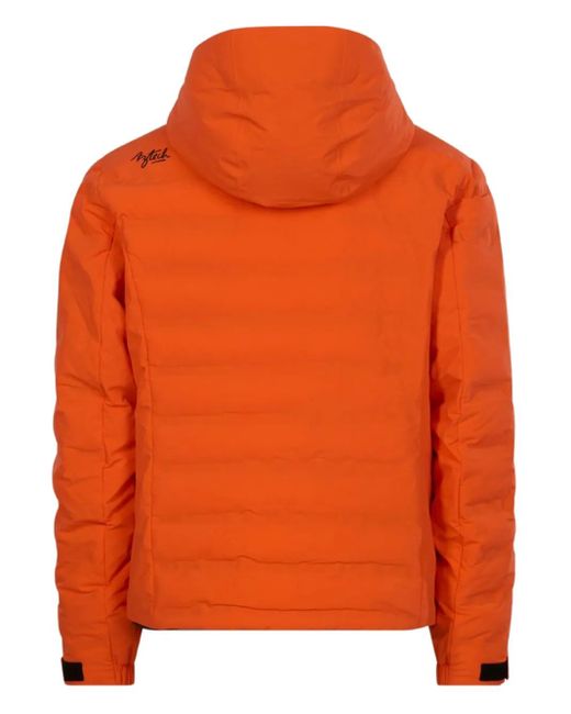 Aztech Mountain Orange Pyramid Hooded Jacket for men