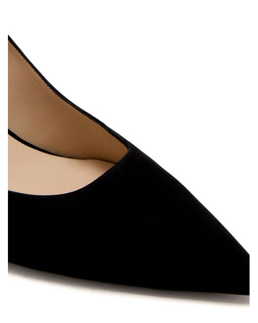 Stuart Weitzman Black 75Mm Suede Pumps