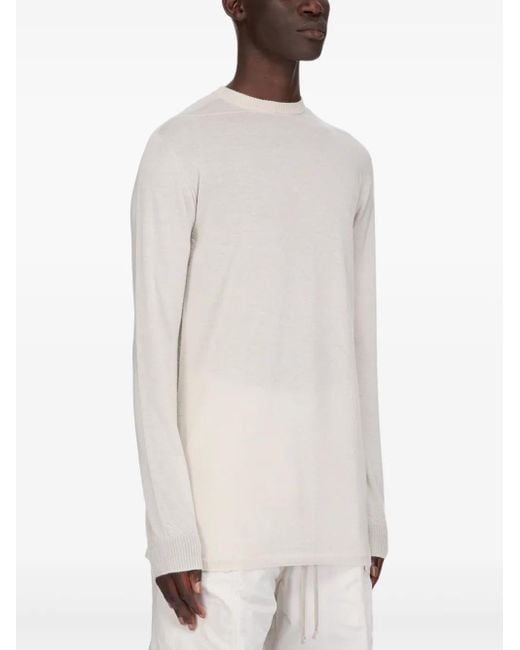 Rick Owens Klassischer Kaschmirpullover in White für Herren