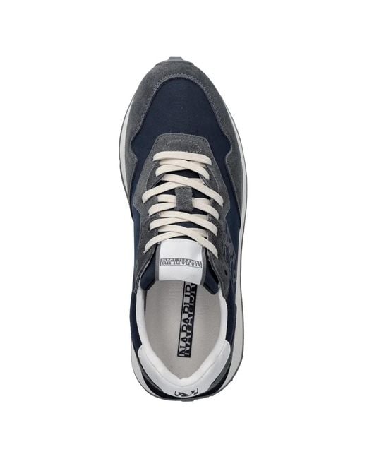 Napapijri Blue Cork Low-Top Sneakers for men