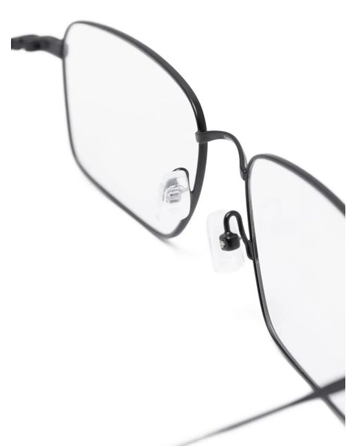 Saint Laurent Black Rectangle-Frame Glasses