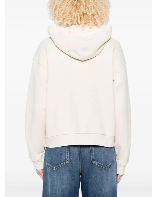 Weekend by Maxmara White Hooded Zip-Up Jacket