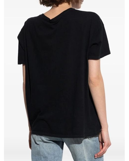R13 T-Shirt Met Print in het Black