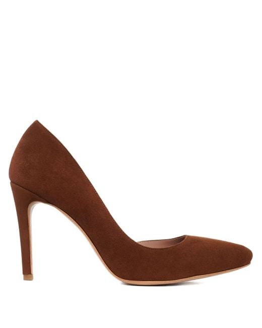 Ginissima Brown Samantha Suede Pumps