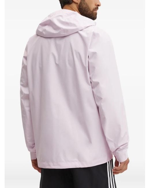 Adidas Purple Hooded-Neck Jacket for men