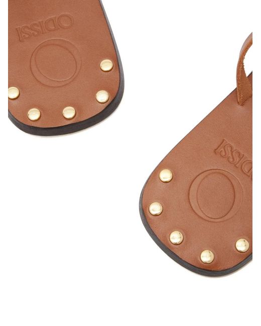 Odissi Pink Fara Leather Sandals