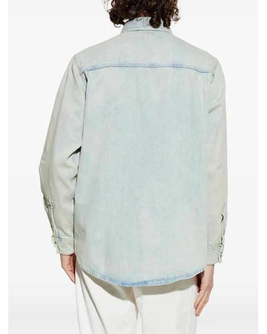 Samsøe & Samsøe Blue Sadamon Pocket Buttoned Shirt for men