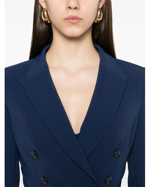 Elisabetta Franchi サテンバンド スーツ Blue