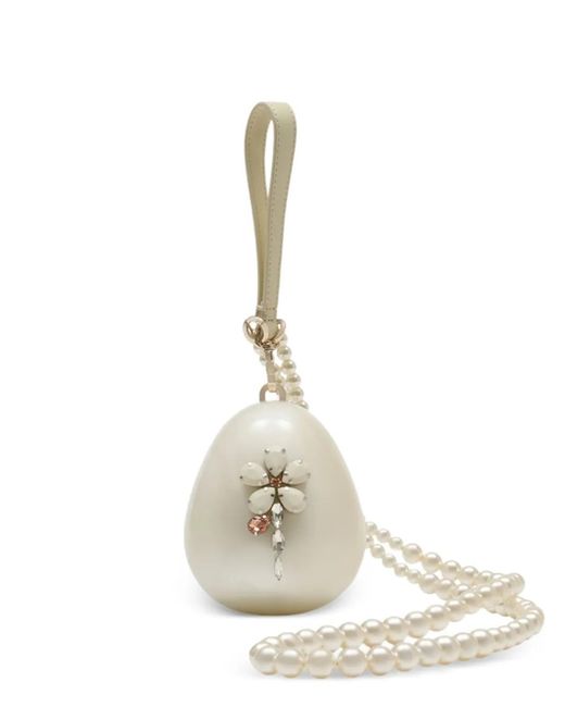 Simone Rocha レディース ホワイト Egg ショルダーバッグ マイクロの