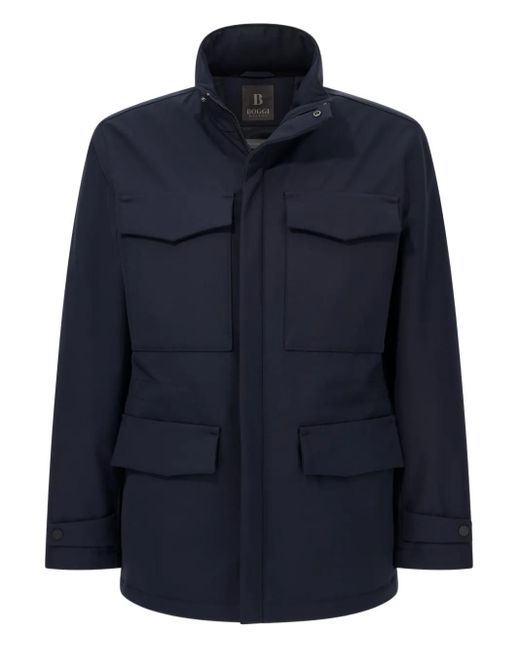 Boggi Blue Padded Field Jacket for men