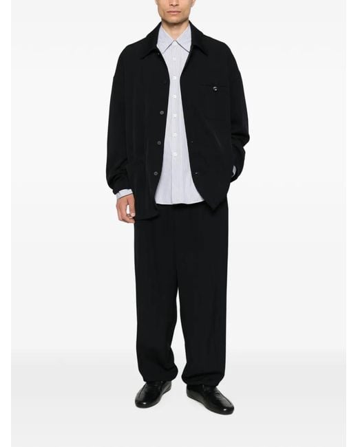 Jacquemus Black The Strada Patch-Pocket Shirt Jacket for men