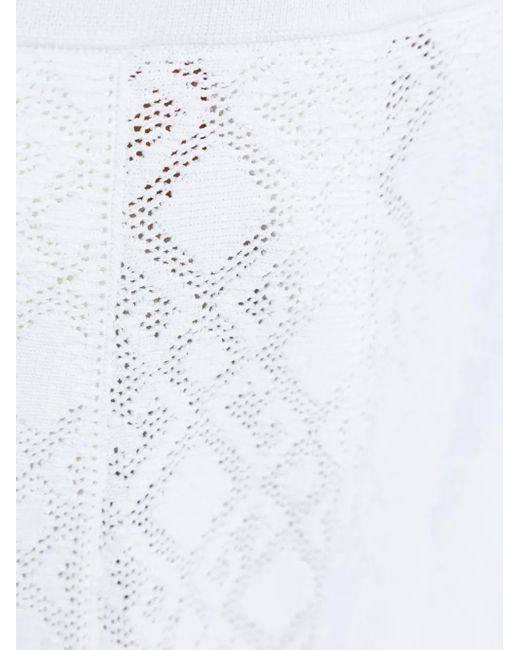 Givenchy White Pleated Skirt