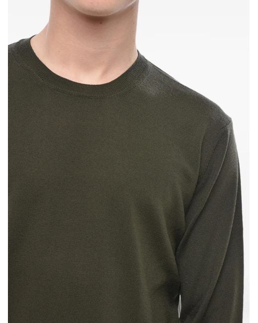 Corneliani Green Wool Sweater for men