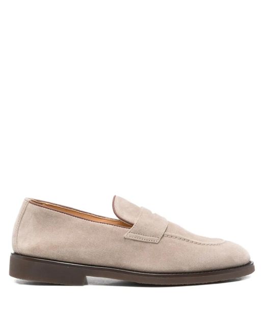Mocassins En Daim Brunello Cucinelli pour homme en coloris Natural
