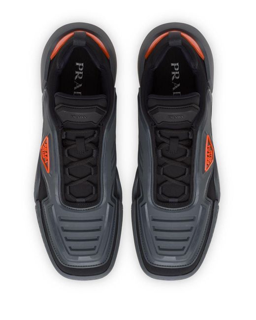 prada techno stretch fabric sneakers