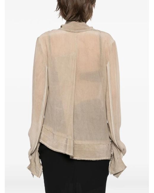 Yehuafan Natural Silk Long-Sleeve Shirt