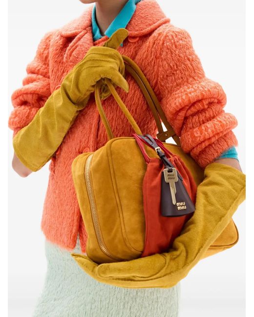 Miu Miu Orange Beau Tote Bag
