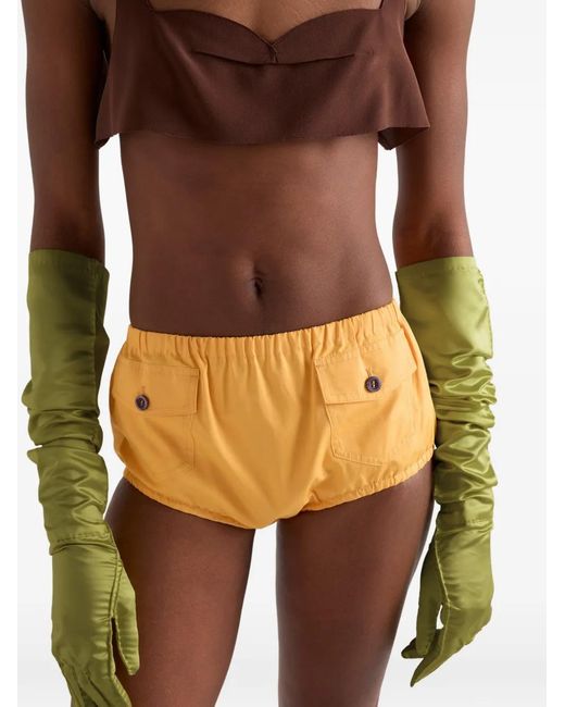 Prada Natural Poplin Shorts