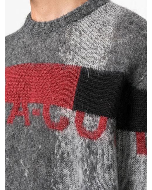 Maglione Con Effetto Jacquard di A_COLD_WALL* in Gray da Uomo