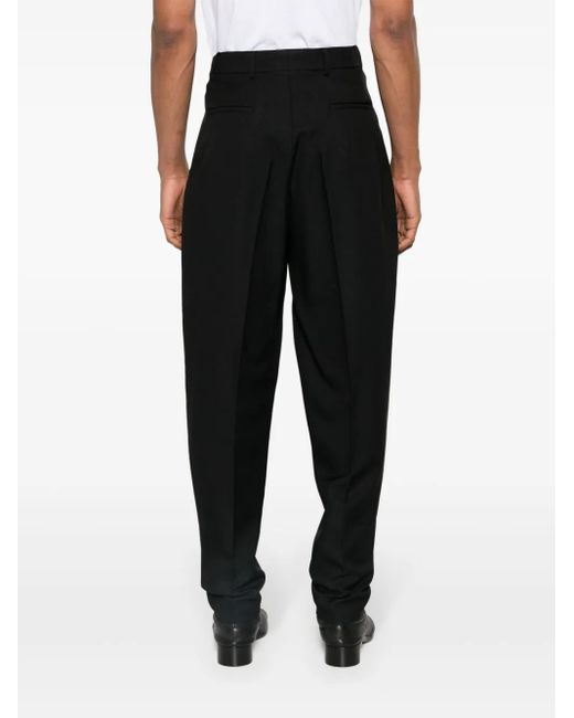Random Identities Geplooide Pantalon in het Black voor heren