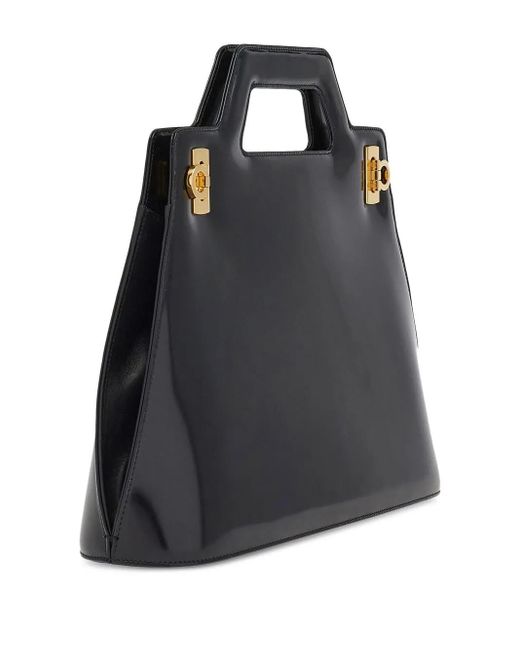 Ferragamo Black Wanda M Bags