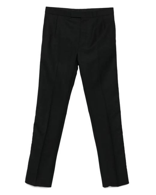 Thom Browne Black Pleated Trousers for men